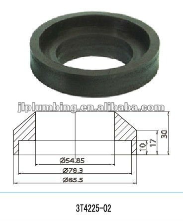 Toilet gasket for sealing