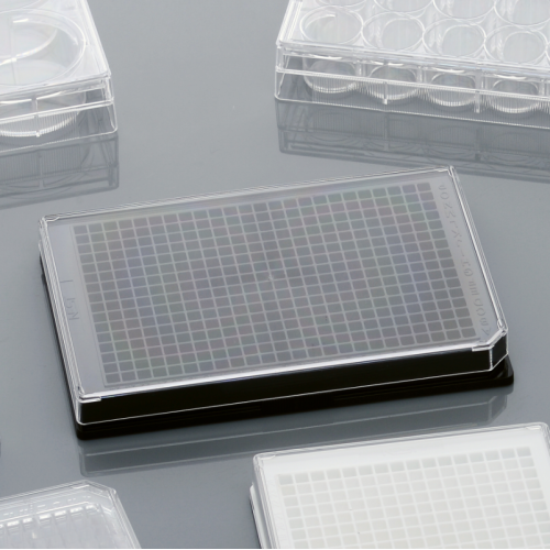 TC-behandelde 384 well Black Cell Culture Plates