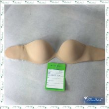 Missadola seamless strapless stickup wings wireline brassiere push up nude bra underwear ( YD-LD39B# )