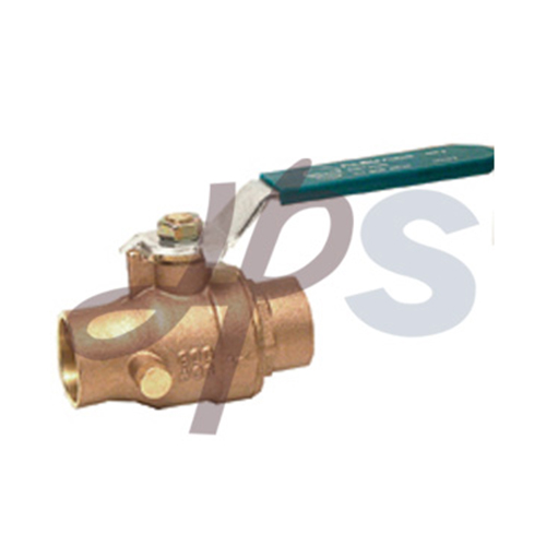 Bronze Solder Ball Valve With Drain