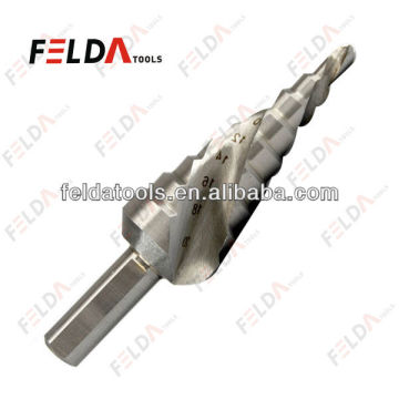 Spiral Groove HSS Step Drill Bits