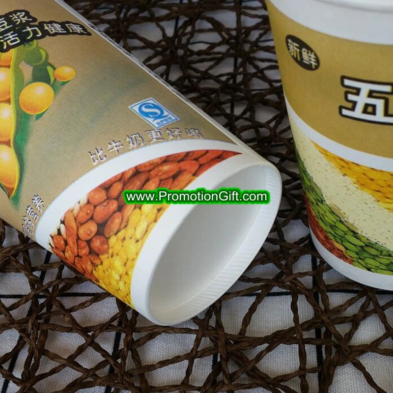 Printed with Logo 6 8 9 10 12 14 16 Oz Disposable Paper Cup