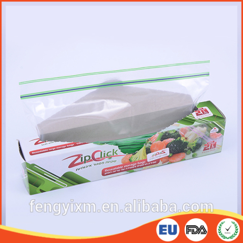 Different sizes durable plastic ziplock bag with design