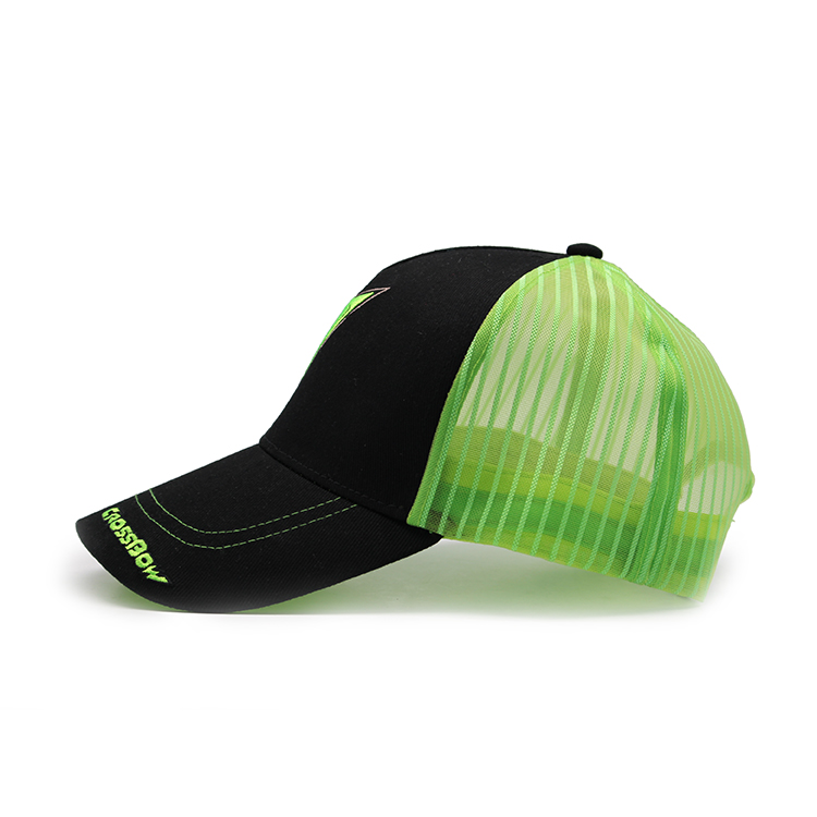 Custom Running Neon Yellow Sports Caps