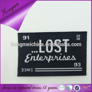 Custom personal polyester label garment label