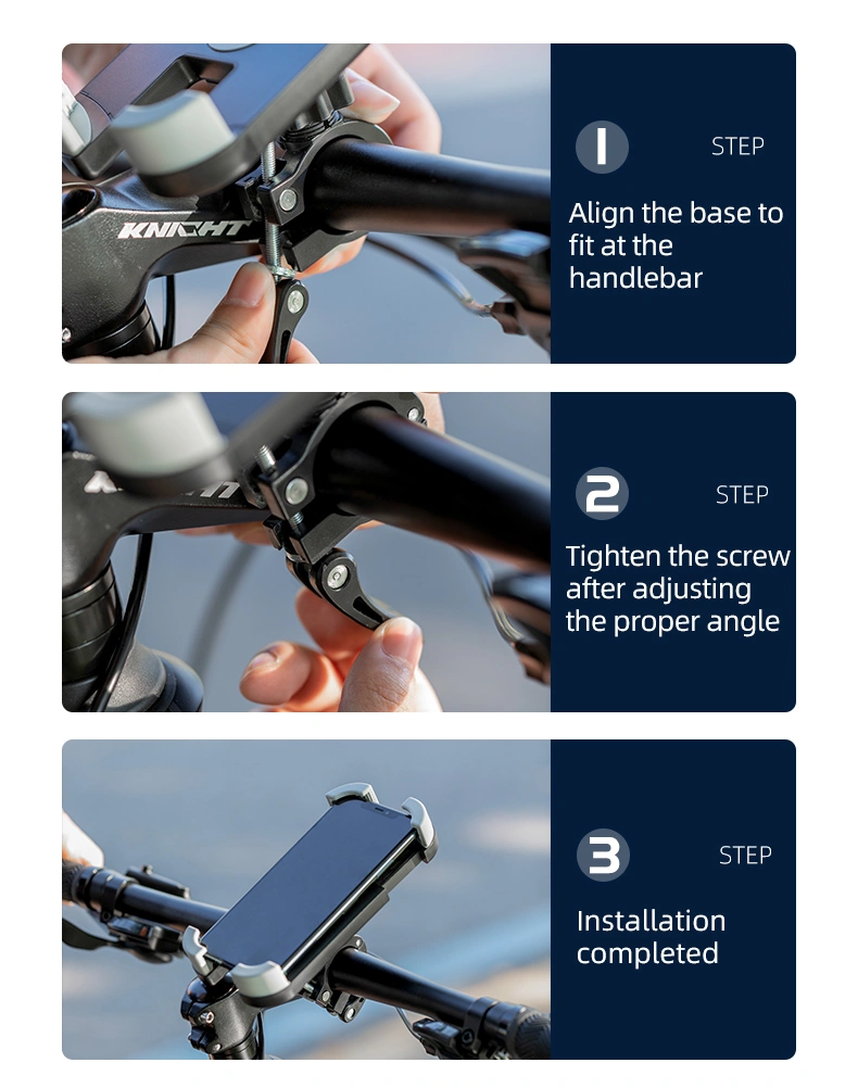 Bicycle Phone Holder for iPhone Samsung Motorcycle Mobile Cellphone Holder Bike Handlebar