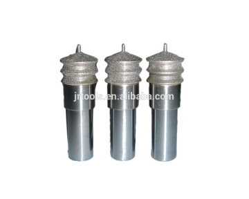 Electroplated diamond core drill bits for glass machine