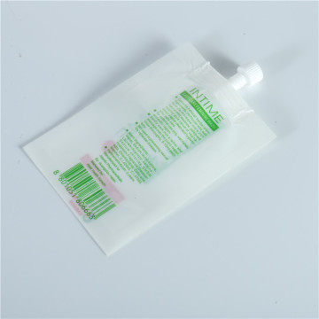 plastic spout pouch with cap