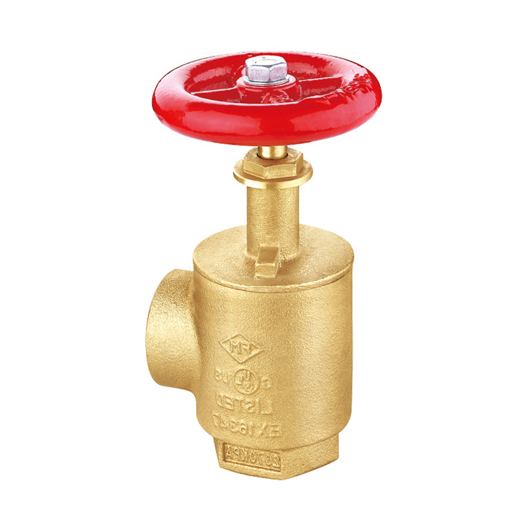 2 1/2" Brass Angle Hose Valve  female thread outlet fire protection