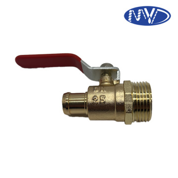 Red Handle Ball Valve Connector Water Valve