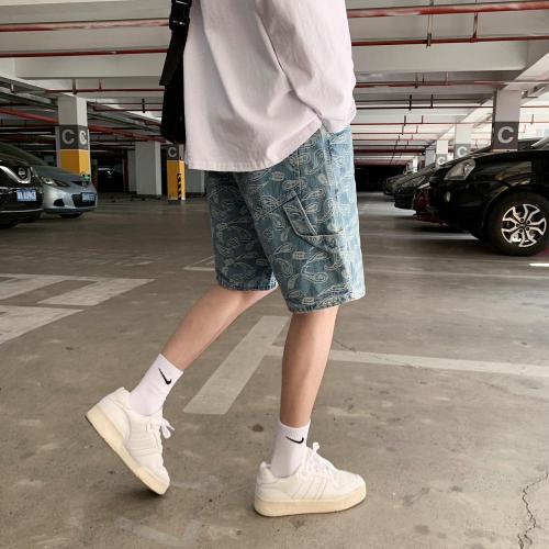 Short de plage à lacets baggy pour homme