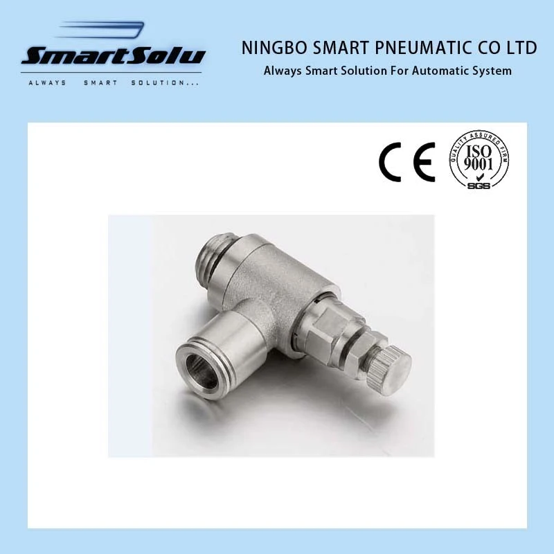 Mpsc Nickle Plated Brass Push in Pneumatic Metal Hose Fittings