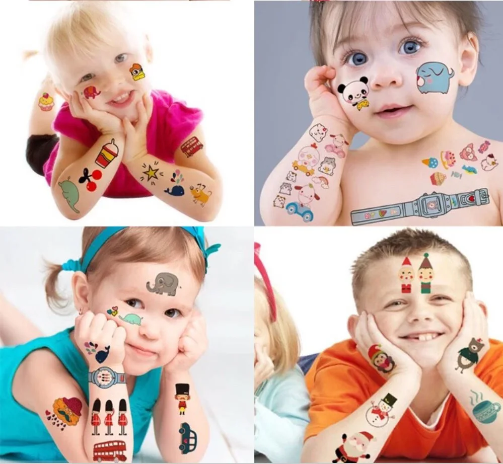 Fashion Cartoon Tattoo Stickers for Halloween Party/Celebration/Festival/Ceremony