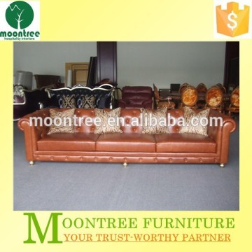 MSF-1126 Top Quality Genuine Leather Chesterfield Button Sofas