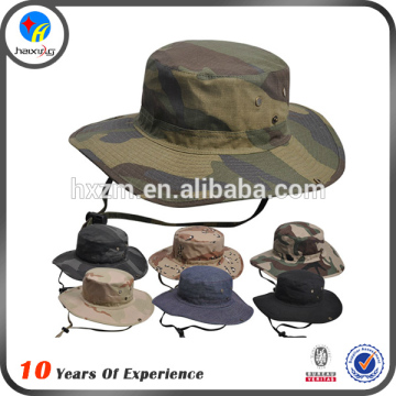 large brim cotton camo bucket hat