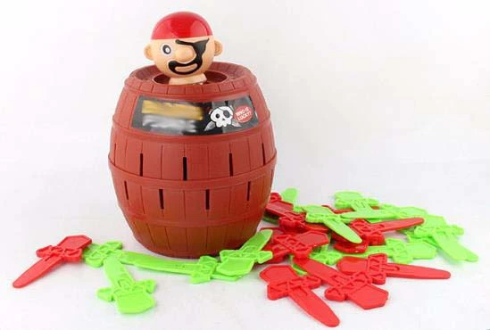 Novelty Kids Funny Lucky Game Tricky Pirate Barrel Game