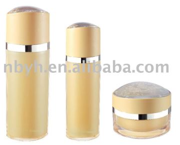 lotion bottle and jar