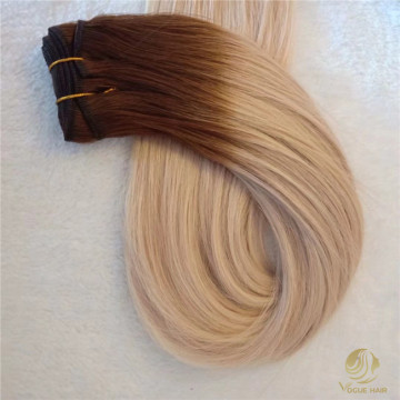Top quality machine weft hair extensions