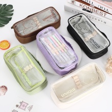 2023 New Hot Selling Transparent Cartoon Makeup Bag Pencil Case