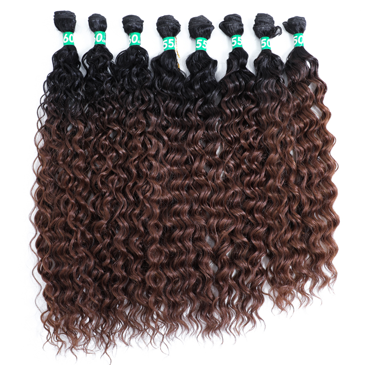 High Temperature Organic Fiber 100% Synthetic Deep Water Spring Curl Hair