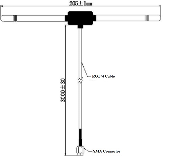 T-type TV Antenna 