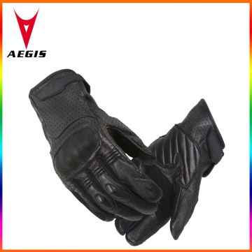 four season motorbike gloves cycling racing leather gloves