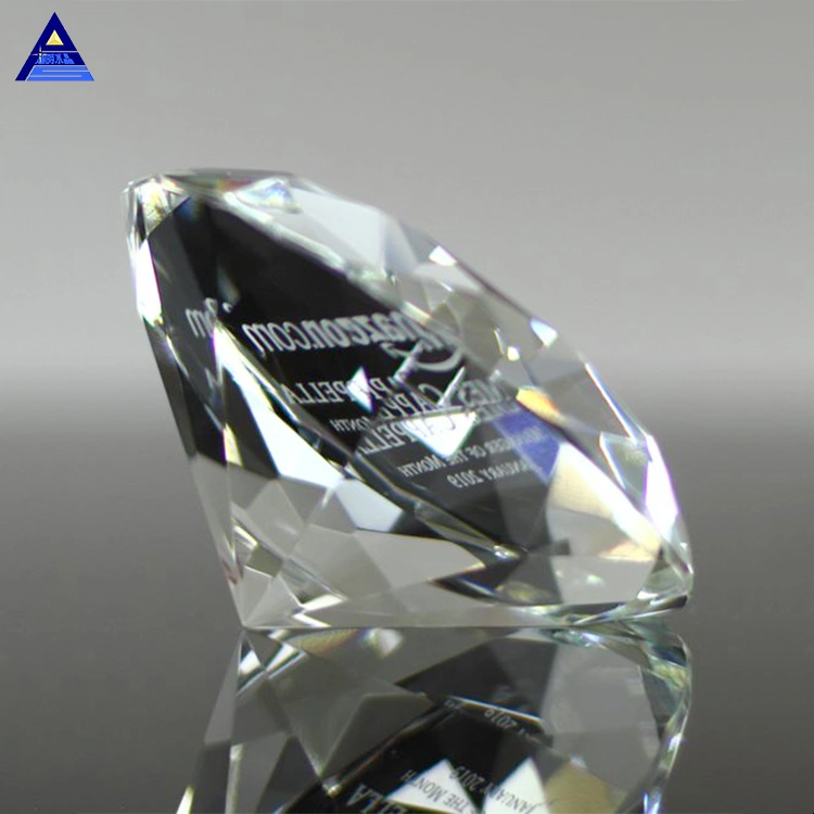 Crystal Shape Clear Red Diamond Sapphire Award Trophy for Corporate Gift