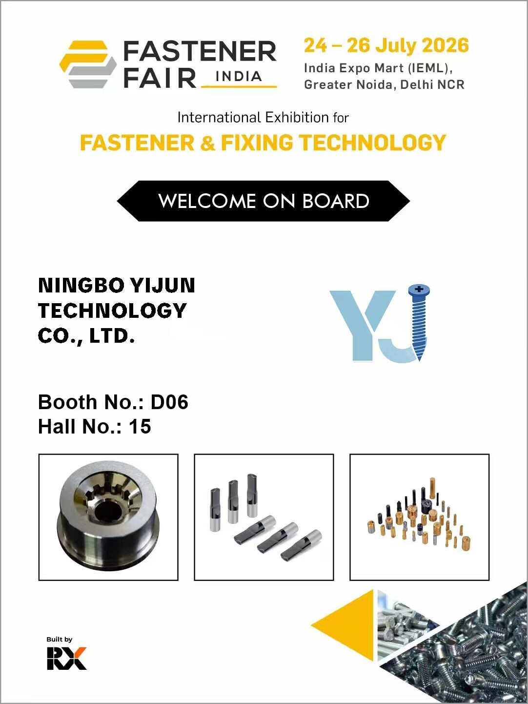 Yijun Technology Showcases at India Fastener Show Yijun Technology Showcases at India Fastener Show