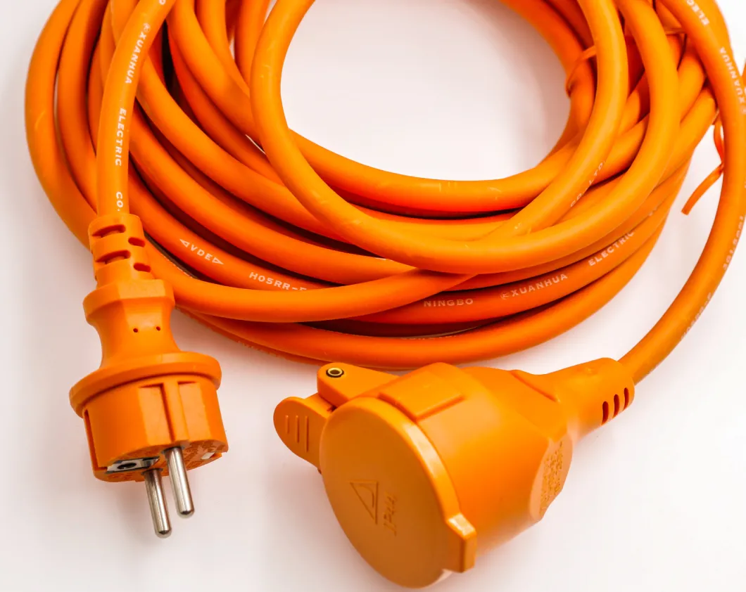 Denmark Danish Extension Cord Sockets Rubber Cables S