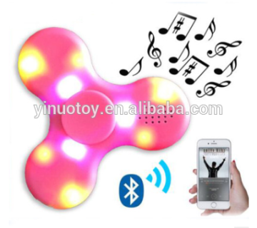 new toys for Bluetooth speaker hand spinner Fidget finger Spinner with LED light