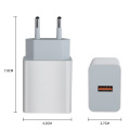 18W 3A USB Wall Charger QC3.0 Telefoonadapter