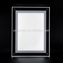 led acrylic wall mount picture frames lighting box