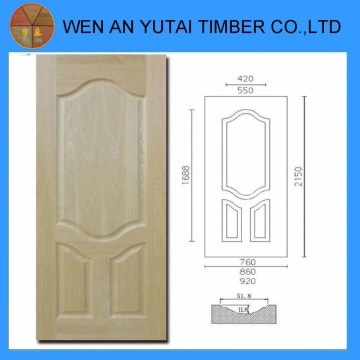 YUTAI hot press skin door ,melamine door skin ,wood veneer door skin