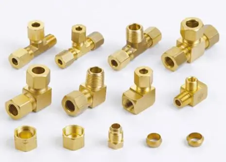 Pneumatic Quick Coupler Compression Copper Brass Aluminum Thermoplastic Tubing 90 Female Elbow