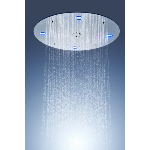 cabezal de ducha de baño con espray de lluvia led