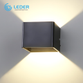 LEDER Simple 5W black LED indoor wall light