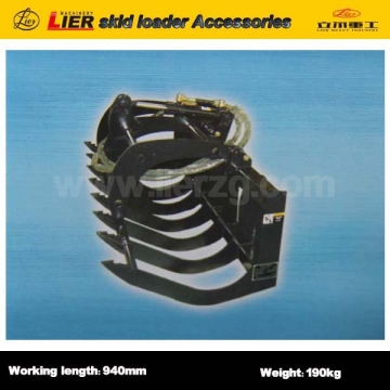 Lier skid loader accessories 72'' backet for grasp grass