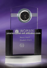 Customizable crystal desktop clock Crystal Souvenir(G-0179)
