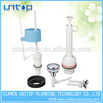 Toilet bottom entry fill valve toilet flush valve single flush