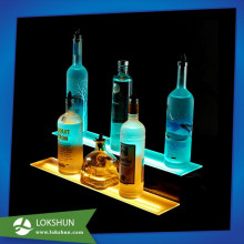 Lightened Acrylic Counter Top Display with LED for Bars Standing Wines, Pop Display Case