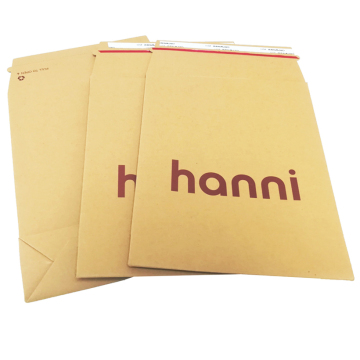 Custom Rigid Hard Cardboard Envelope for A4 A5 Document Shipping