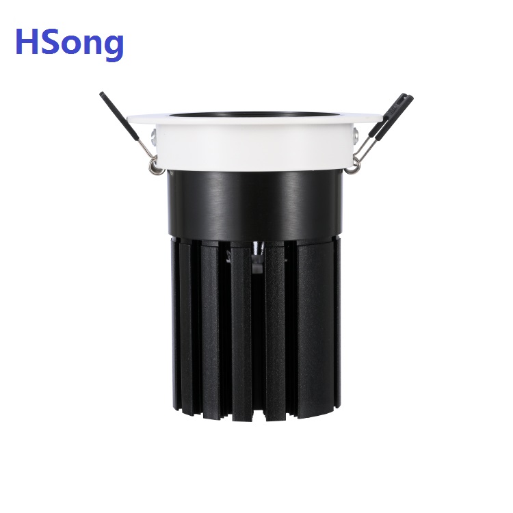 Hot selling 12w cob led downlight  with honeycomb 7w 10w 20w 30w 40w led recessed cob spotlight anti glare ugr 9