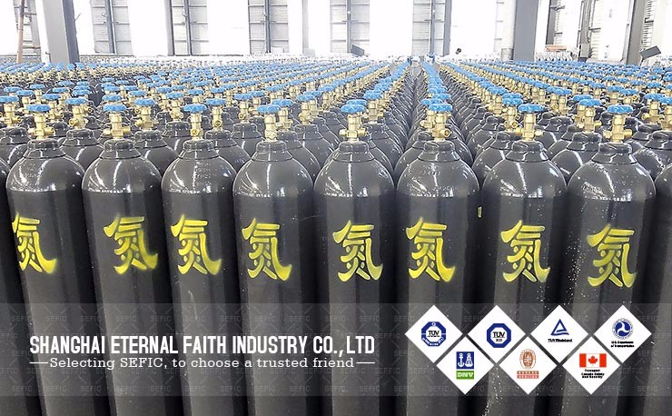 7.5M3 industrial welding sell nitrogen gas cylinder