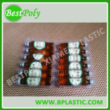 Cheap clamshell blister medicine packing tray for medicine bottle