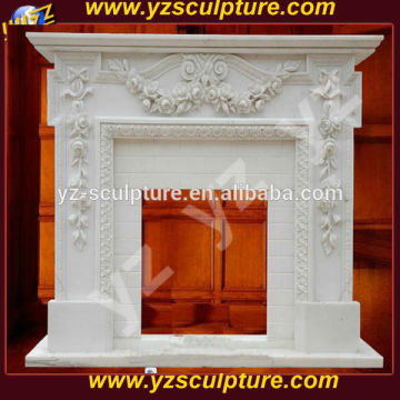 home using pure white marble Italian style fireplace for sale