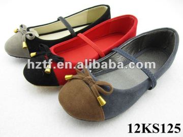 Girl Elastic Flats with Bow