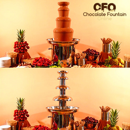 86 Cm tinggi komersial Chocolate Fountain