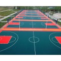 Backyard basketball court tile