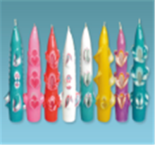 Thin Traditional Styles Carved Candle Hand Twisted Candles Colorful Hand Carved Candle