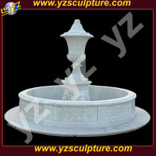 White marble urn garden fountain for sale